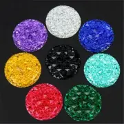Flat Back Button 10pcs 30mm Round Resin Rhinestones Crystal Clothes Crafts Bead