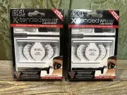 Ardell X-tended Wear Lash System Black Demi Wispies Lot of 2