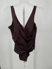 Miraclesuit Illusionists Circe One Piece Swimsuit 12 Sumatra Brown Twist 6523038