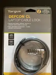 Targus Defcon CL Laptop Combination Cable Lock - 6.5 ft. Cable BRAND NEW