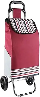 Lightweight, Trolleys Stair Climbing Foldable Travel Grocery Shopping Trolley Cart 2 Pu Wheel Fabric Mobility Bag Cart Market 35L Capacity Heavy Duty