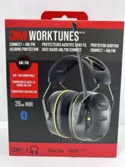 3M WORKTUNES Connect + AM/FM Hearing Protector, 26dB NRR, 90572-DC *NEW*