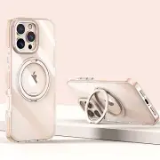Magnetic Ring Stand Case For iPhone 16 Pro Max 15 14 13 12 Crystal Clear Cover