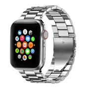 ZUSLAB Apple Watch Stainless Steel Metal Band 45mm 44mm 42mm for Apple Watch Series 8/7/6/5/4/3/2/1 SE - Silver