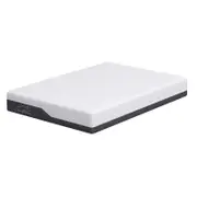 Queen Cooling Foam Mattress - High-Density Support Layer Queen White, Charcoal Grey