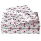 NIP DESIGNERS COLLECTION PINK FLAMINGO FULL SHEET SET 1FIT 1FLAT 1 STAND PILLOW