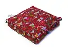 24X4" Floor Pillow Cover 26X4" Cushion Covers- Red 16X4" Square Cushion Cover