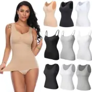 Women's Seamless Shapewear Vest Cami Tank Tops Built in Bra Camisole Undershirts