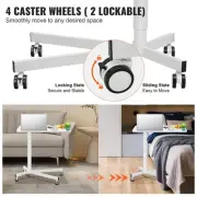 Mobile Sit-Stand Desk: Adjustable Height 0.72-1.12m, Rolling Laptop Table 20k...