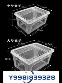 在飛比找Yahoo!奇摩拍賣優惠-蝸牛盒子寵物飼養箱白玉蝸牛小中大號專用養殖盒爬蟲爬寵窩防逃逸