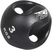 Double-Handled Medicine Exercise Ball，Rubber Weighted Med Balls Medicine Workout Core Ball Medball Core Training Ball for Core Stabilization and Balance Training