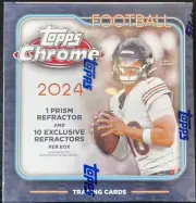 2024 TOPPS CHROME NFL FOOTBALL MEGA BOX FACTORY SEALED IN HAND READY TO SHIP