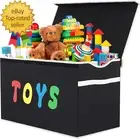 Toy Box Chest, Collapsible Sturdy Storage Bins with Lids Extra Large Kids Toy