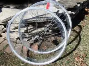 Mach1 Road 700c Wheelset White 8-10 Speed Shimano 36H Sealed Hubs