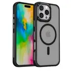 Compatible with Mag Safe Translucent Back Case for iPhone 16 Pro Max 16+ 16 15
