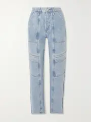 [AGOLDE] AGOLDE - + Net Sustain Cooper Cargo Mid-rise Straight-leg Organic Jeans - Light denim - 31 31 Blue