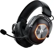 Black Shark BIGBIG Won Gaming Headset, Surround Sound, Noise Cancelling, Underwired Microphone with Flip Mute Switch, Faux Leather Ear Pads for PC/Mac/Xbox One/PS4/Nintendo Switch - Black