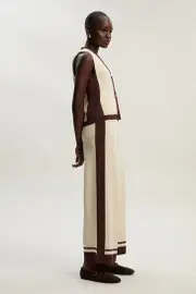 Colour Block Knitted Trousers