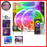 100Ft Bluetooth LED Strip Lights - App Control & Timer Function Included