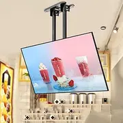Adjustable Ceiling TV Mount Bracket - Ceiling TV Mount Bracket, Fits 55-100 Inch LED Flat Panel Display, 3°/-20° Angle Adjustment, Max VESA 900x400mm, Double Pole Hanging TV Bracket