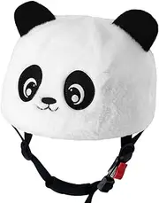 Hollowfly Ski Snowboard Helmet Cover Decorative Panda Animal Plush Head Cover Cute Panda Knitted Hat Decoration for Ski Snowboard Skateboard Motorbike Motorcycle Helmet
