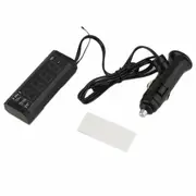 2 Pcs Digital Auto Car Thermometer Voltmeter Voltage Meter Tester Monitor LCD Display Clock