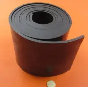 SBR Rubber Sheets, Black, 1/4" x 6.0" Wide x 10 Ft Length, 60 Shore A, 1000 PSI
