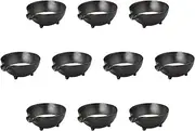 Setomonohonpo Set of 10 Setoguro Single Mouth Mortar (Medium) 4.9 x 4.2 x 2.2 inches (12.5 x 10.7 x 5.7 cm)