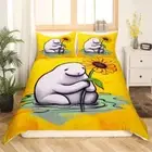 Life Duvet Cover Full Size, Cartoon Manatee Bedding Set for Kids Boys Girls,