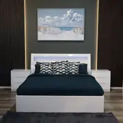 Nova High Gloss King Storage Bed Frame