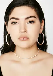 Light Flash Rhinestone Hoops
