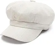 [Yiozoi] Women's and Men's Short British Linen Newspaper 's Painter Spring/Summer Hat