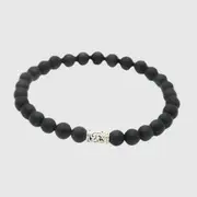 Mens Black Noir Stainless Steel Chain Bracelet Luxury Fashion Wrist Jewelry