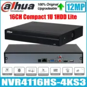 New Dahua NVR4116HS-4KS3 12MP 16CH Compact 1U 1HDD Lite Network Video Recorder