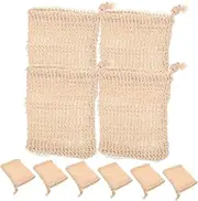 Generic 10pcs Handmade Soap for Bathing Supplies Exfoliating Pouch Bath Accessory Soap Storage Pouch