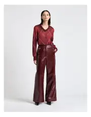 [Cue] Mohair Argyle Sweater in Burgundy