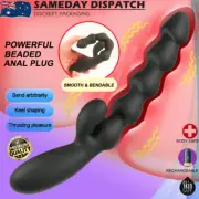 Anal Plug Rabbit Vibrator Dildo Prostate Massager Butt Anal Beads Unisex Sex Toy