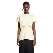 [TOTEME] Slouch Waist Basketweave Top Beige