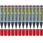 Artline 577 Whiteboard Marker 2mm Bullet Tip Red Box 12 Bulk