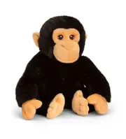 Keeleco 18cm Chimp Kids/Children Animal Soft Plush Stuffed Toy Black 3y+