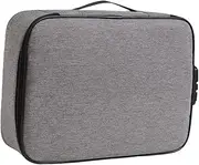 Didiseaon Box Id Storage Bag Filing Lockable Bag Lockable File Bag Important Document Holder Organizers Lockable Document Storage Paperwork Organizer Storage with Lock Oxford Cloth