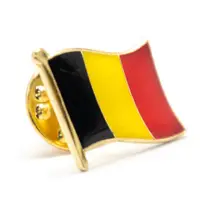在飛比找松果購物優惠-Belgium 比利時國家 紀念飾品 流行 國旗胸章 金屬配