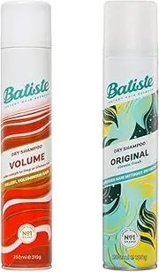 Batiste Volume Plus Pack - 2x Volumising Dry Shampoo 350mL + 1x Original Dry Shampoo 200mL, Instantly Refreshes Oily Hair, Adds Lift & Texture, No Residue, On-the-Go Haircare