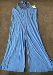 beyond yoga women’s spacedye blue jumpsuit size xl $99