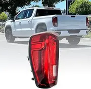 Left Driver Side LED Type Tail Light Rear Lamp Assembly 86820473 Tail Lights (w/Factory LED Tail Light Models Only) compatible with 2019-2023 GM-C Sierra 1500 2500HD 3500HD