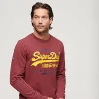 在飛比找momo購物網優惠-【Superdry】男裝 長袖T恤 Classic VL H