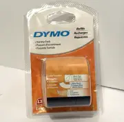 DYMO LetraTag 3 Roll Variety Label Refill 1/2" White Paper White & Clear Plastic
