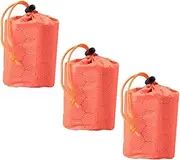 WHAMVOX Portable Outdoor Sleeping Bag Storage 3 Pack Waterproof Hiking Bag Drawstring Closure Compact for Camping Trekking