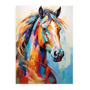 Horse Modern Art Canvas Print