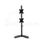 Dual Monitor Vertical Desktop Mount Desk Stand TV 13" - 27" Fully Adjustable